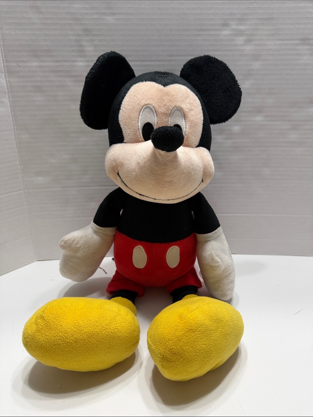 Disney Mickey Mouse Plush Toy - Black, Red, Yellow, Cream